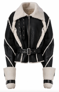 Aurelia Shearling Belted Jacket