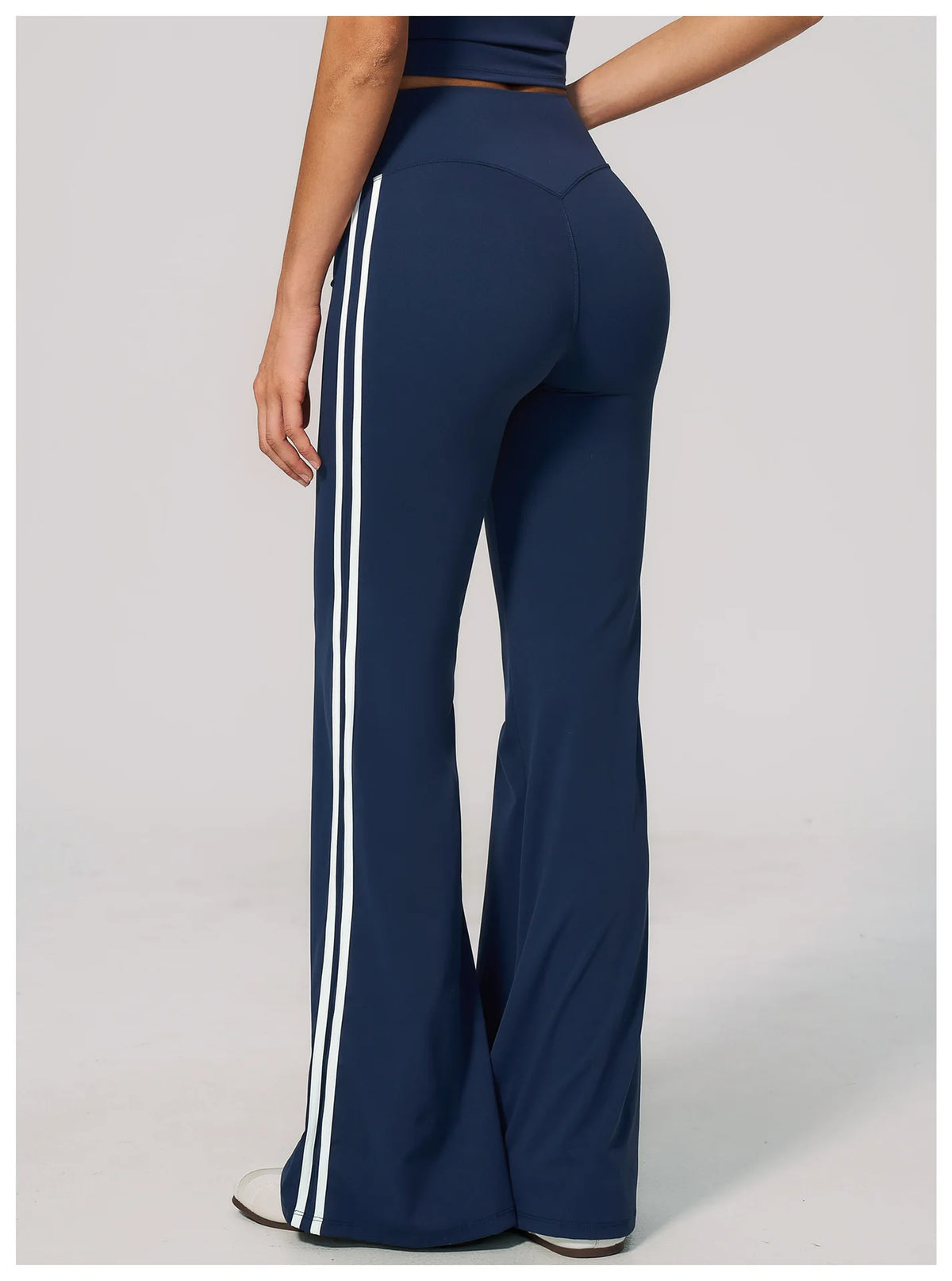 Women's High-Waisted Tummy Control Seamless Loose Wide-Leg Long Pants 3D Tailored for Casual Wear, Running Sports Fitness & Yoga