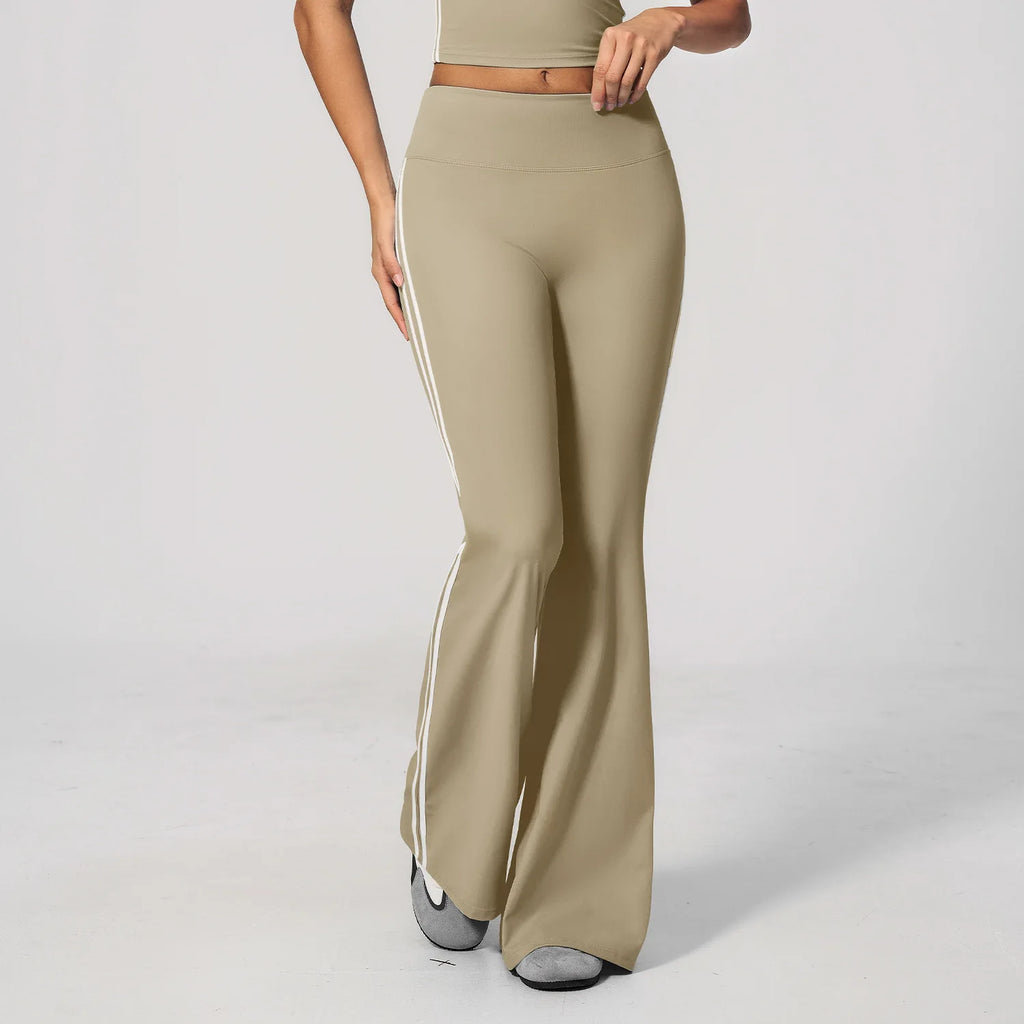 Women's High-Waisted Tummy Control Seamless Loose Wide-Leg Long Pants 3D Tailored for Casual Wear, Running Sports Fitness & Yoga