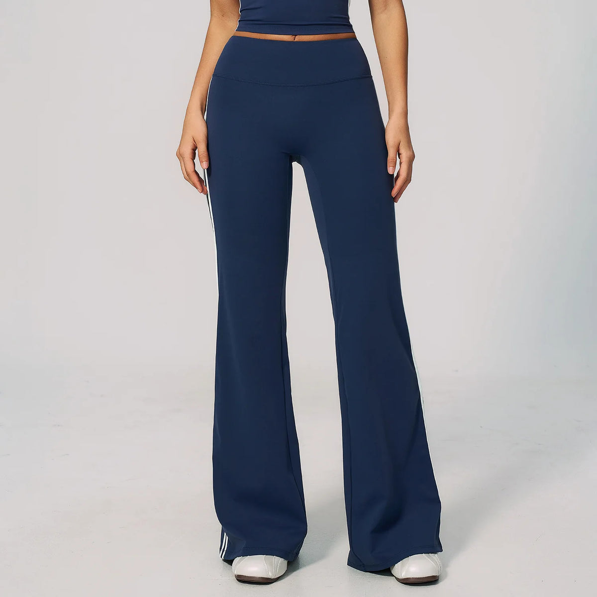 Women's High-Waisted Tummy Control Seamless Loose Wide-Leg Long Pants 3D Tailored for Casual Wear, Running Sports Fitness & Yoga