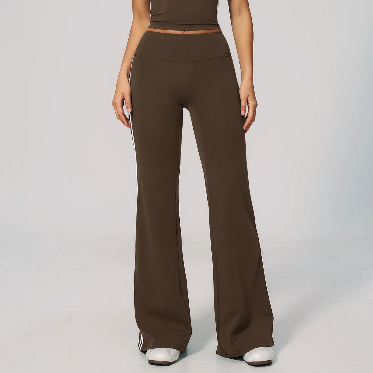 Women's High-Waisted Tummy Control Seamless Loose Wide-Leg Long Pants 3D Tailored for Casual Wear, Running Sports Fitness & Yoga