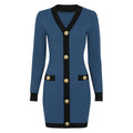 Amara Contrast Knit Dress