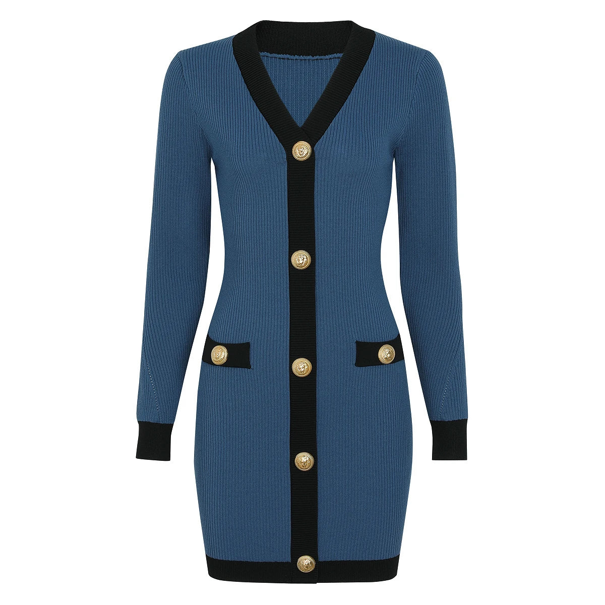Amara Contrast Knit Dress