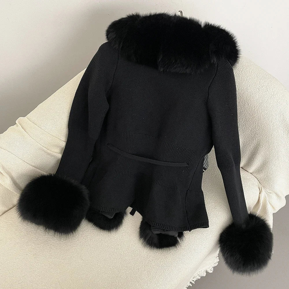 ÉLARA FUR CARDIGAN