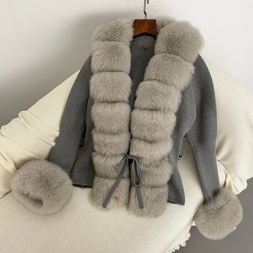 ÉLARA FUR CARDIGAN
