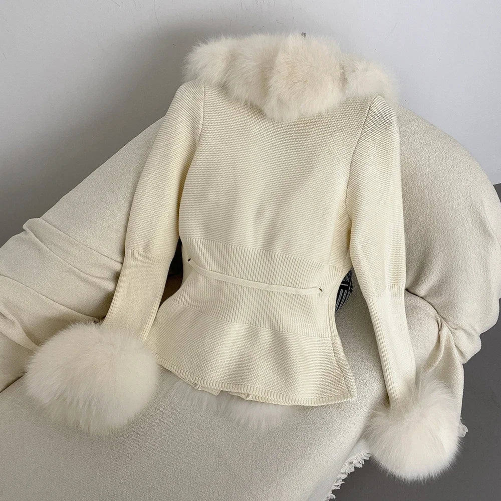 ÉLARA FUR CARDIGAN