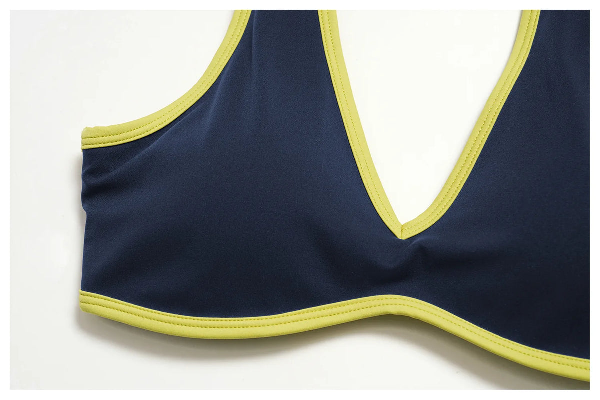Sports Set 2pcs Yoga Suit Quick-dry Gym Running Set Workout Bra Capri Pants Sports Outfits Ventilate Sportswear Women Tracksuit