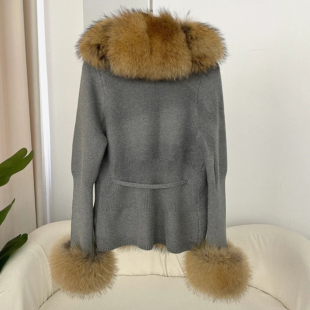 ÉLARA FUR CARDIGAN