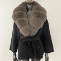 Celeste Fur-Collar Coat