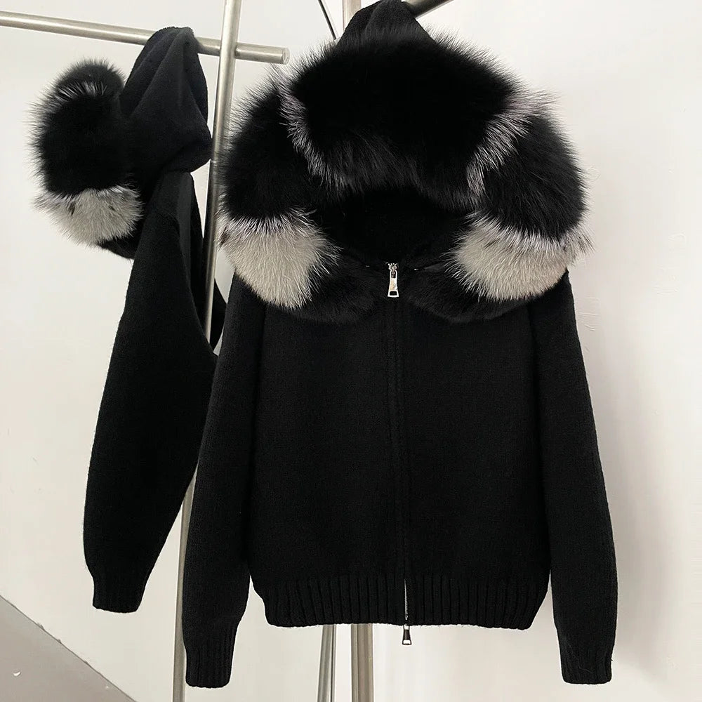 LUXE Fur Cardigan