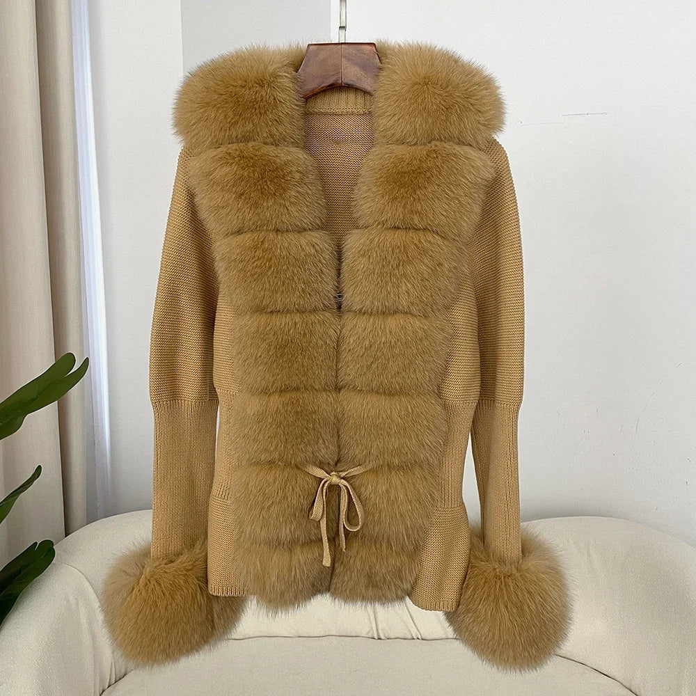 ÉLARA FUR CARDIGAN