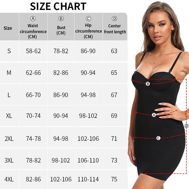 Becirzet Dresses For Woman Slimming Slips Mini Straight Tube Dress Body Shaper Body Underwear Party Sexy Female Clothes