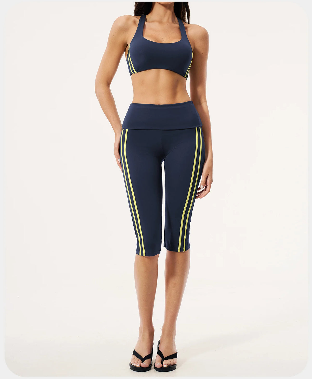 2PCS Yoga Suit Gym Fitness Outfits Women's Tracksuits Sports Bra Flared Trousers Suit Workout Clothes Female Yoga Sports Sets