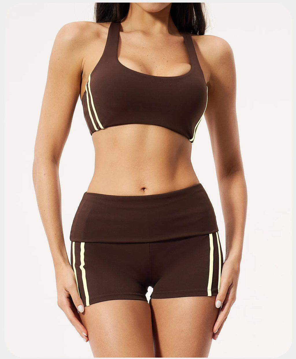 2PCS Yoga Suit Gym Fitness Outfits Women's Tracksuits Sports Bra Flared Trousers Suit Workout Clothes Female Yoga Sports Sets