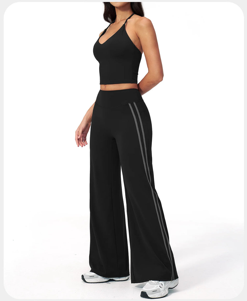 2PCS Yoga Suit Gym Fitness Outfits Women's Tracksuits Sports Bra Flared Trousers Suit Workout Clothes Female Yoga Sports Sets
