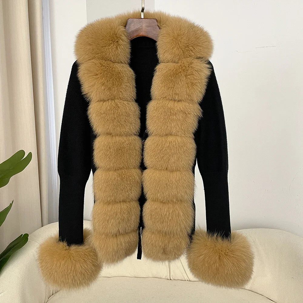 ÉLARA FUR CARDIGAN