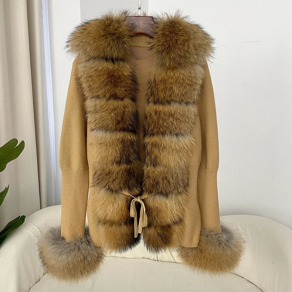 ÉLARA FUR CARDIGAN