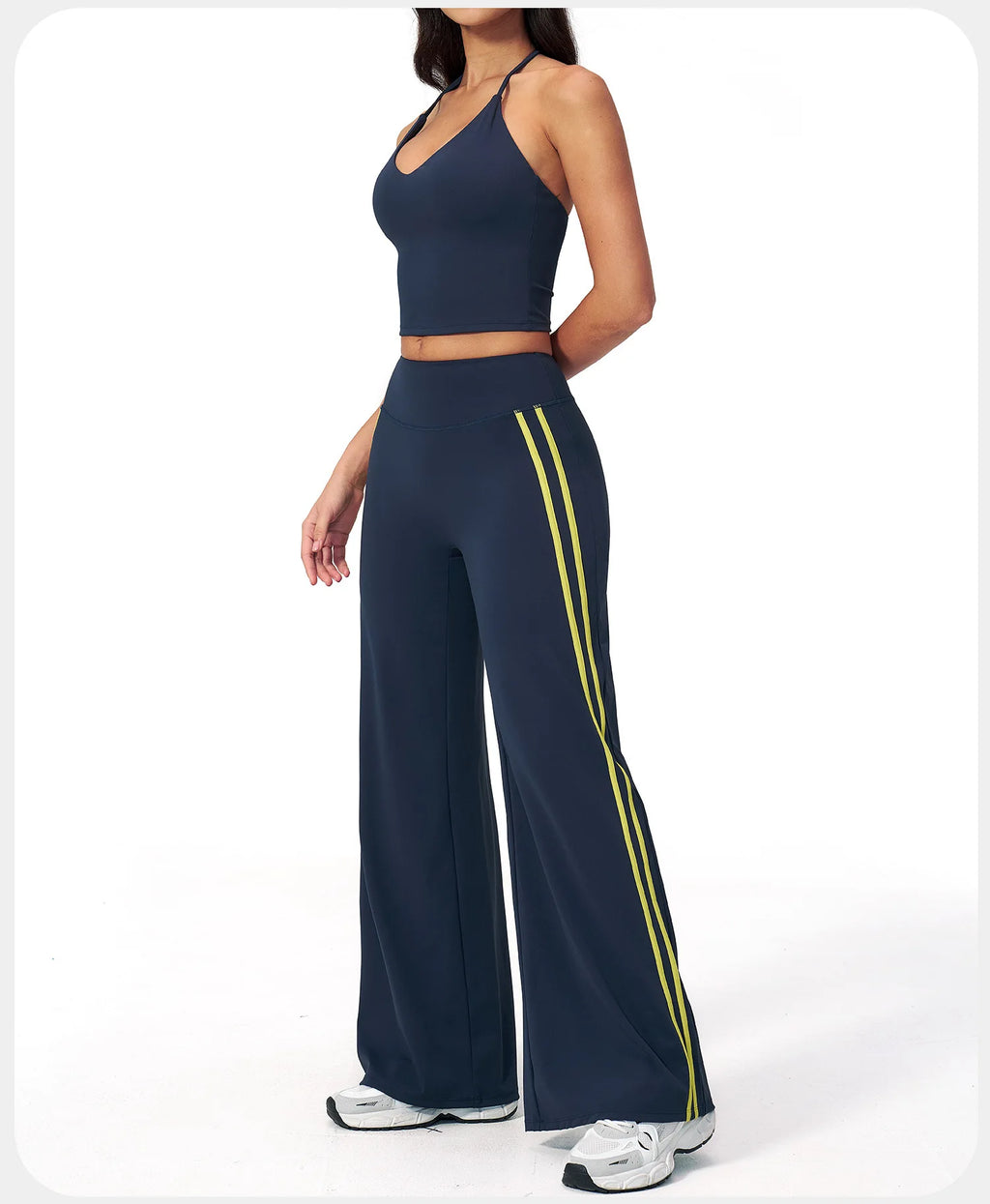 2PCS Yoga Suit Gym Fitness Outfits Women's Tracksuits Sports Bra Flared Trousers Suit Workout Clothes Female Yoga Sports Sets
