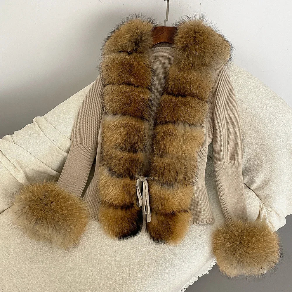 ÉLARA FUR CARDIGAN