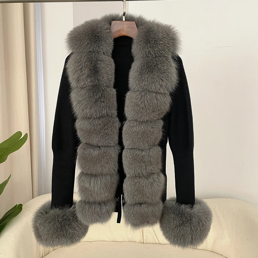 ÉLARA FUR CARDIGAN
