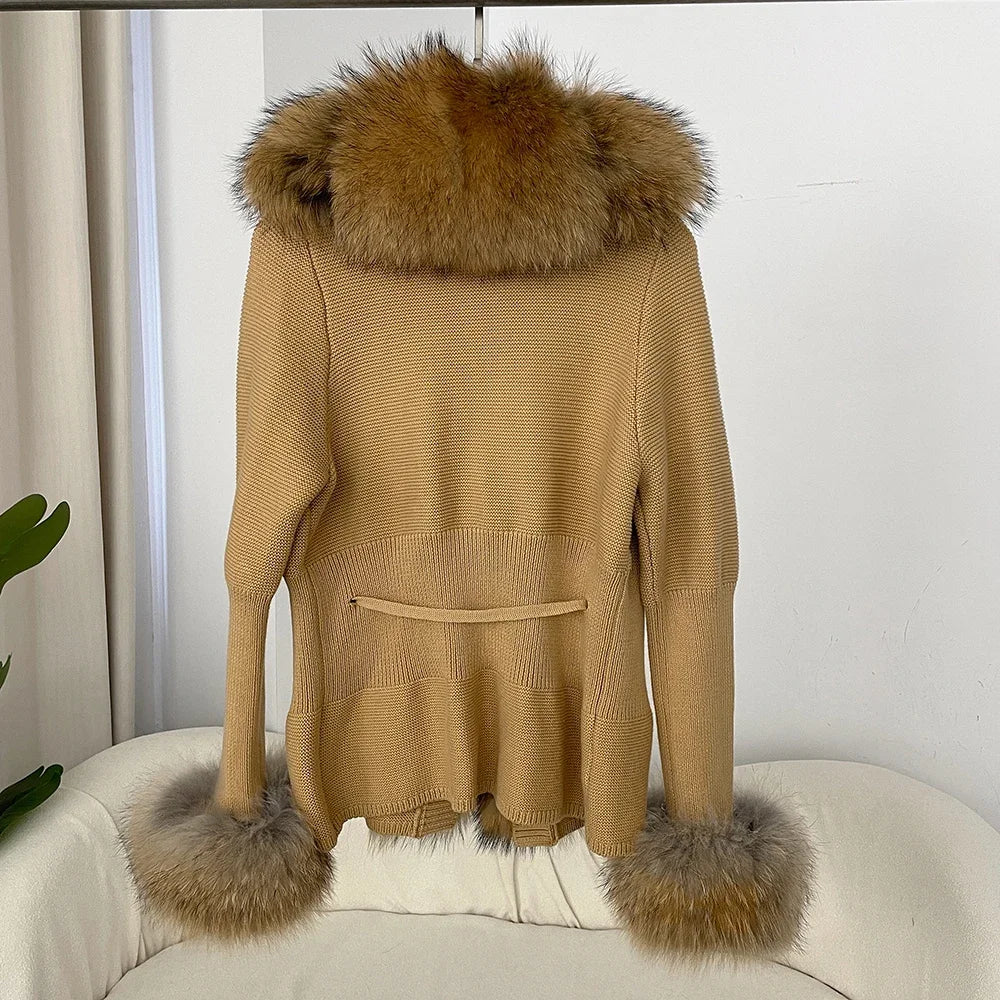 ÉLARA FUR CARDIGAN