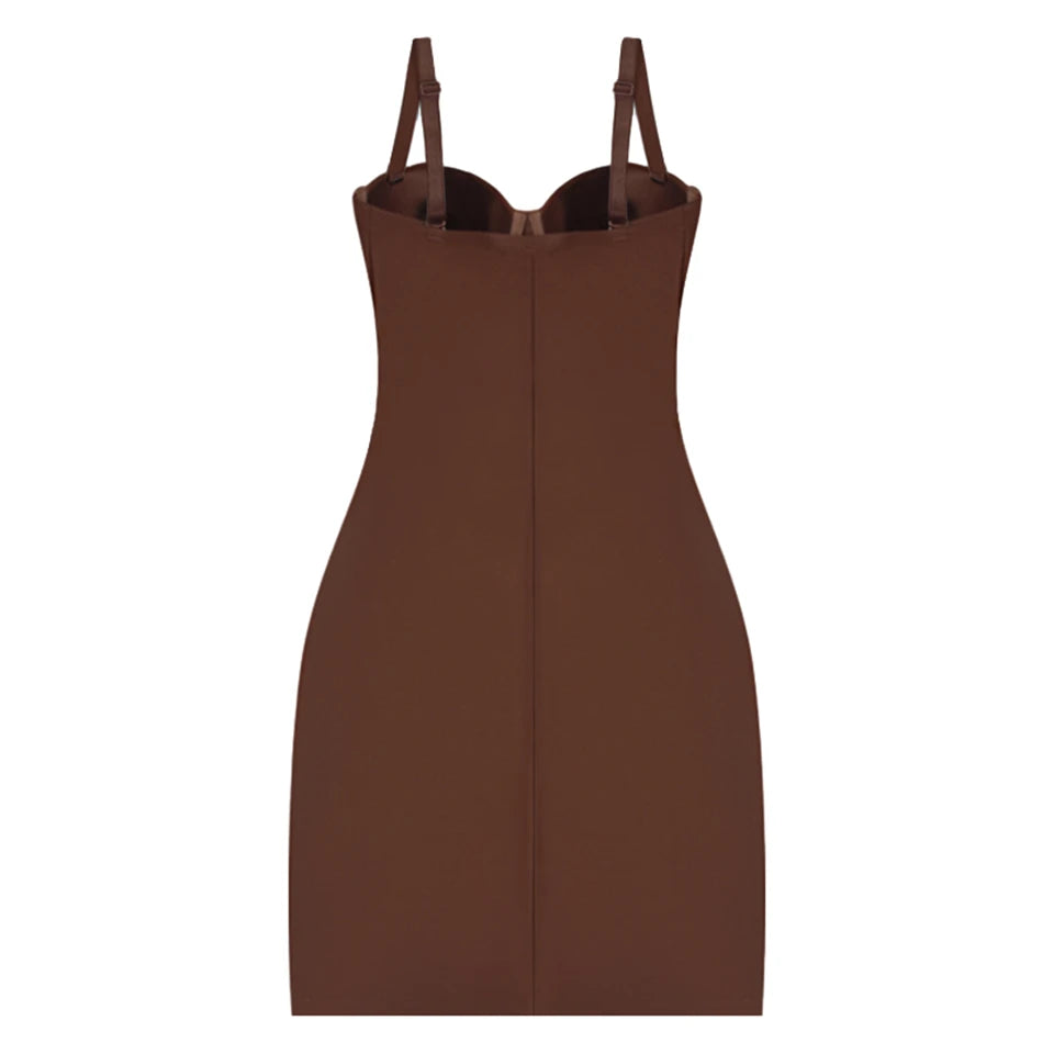 Becirzet Dresses For Woman Slimming Slips Mini Straight Tube Dress Body Shaper Body Underwear Party Sexy Female Clothes
