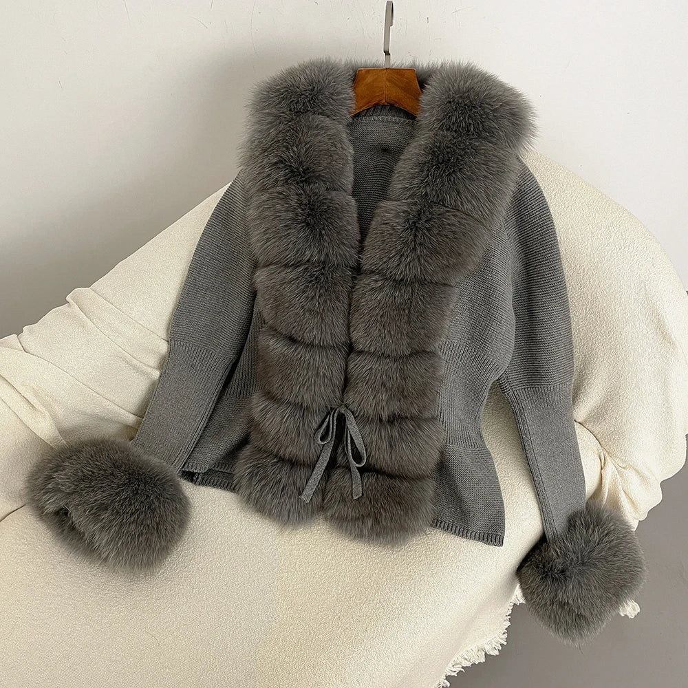 ÉLARA FUR CARDIGAN