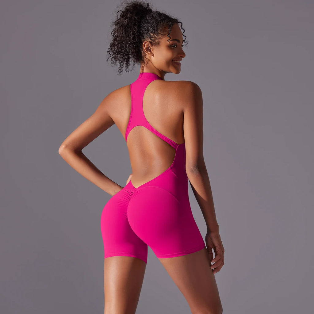 Sculpt Zip Playsuit