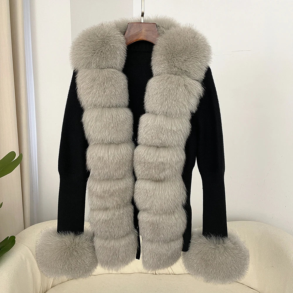ÉLARA FUR CARDIGAN