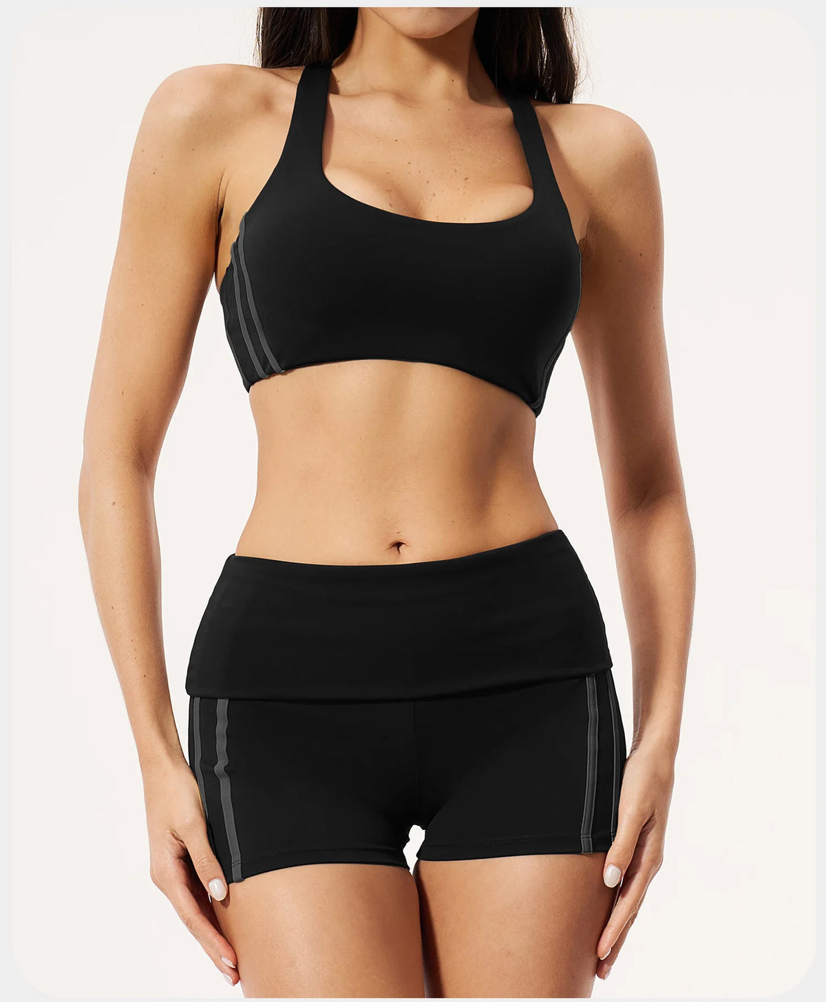 2PCS Yoga Suit Gym Fitness Outfits Women's Tracksuits Sports Bra Flared Trousers Suit Workout Clothes Female Yoga Sports Sets