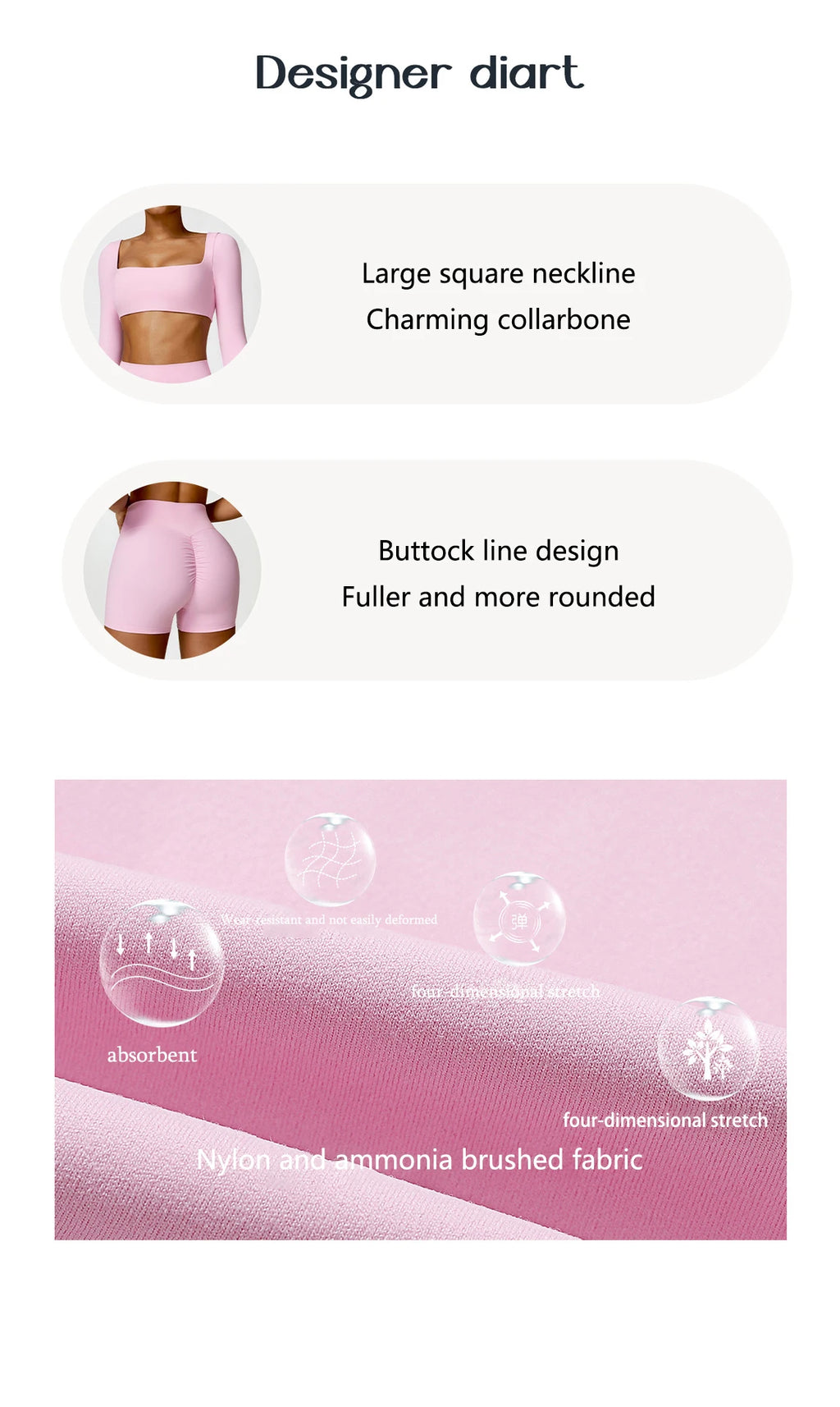 New Summer Long sleeve Shirt Sports Set Women Fitness Yoga Suit Crop Top High Waist Gym Set Women Quick-Dry 2Pcs Yoga Clothes
