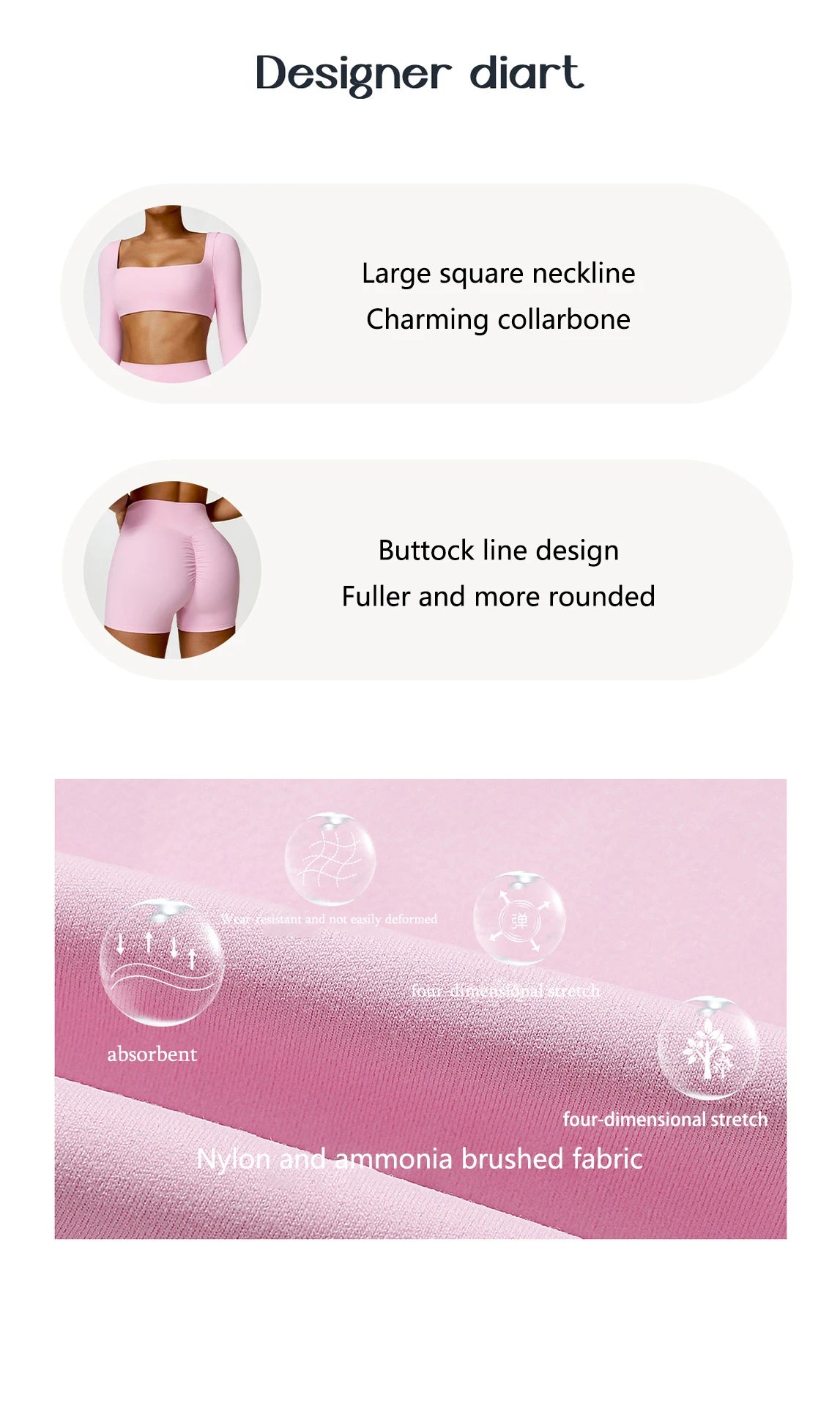 New Summer Long sleeve Shirt Sports Set Women Fitness Yoga Suit Crop Top High Waist Gym Set Women Quick-Dry 2Pcs Yoga Clothes