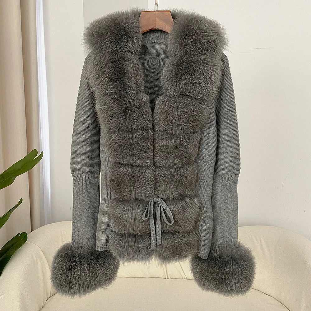 ÉLARA FUR CARDIGAN
