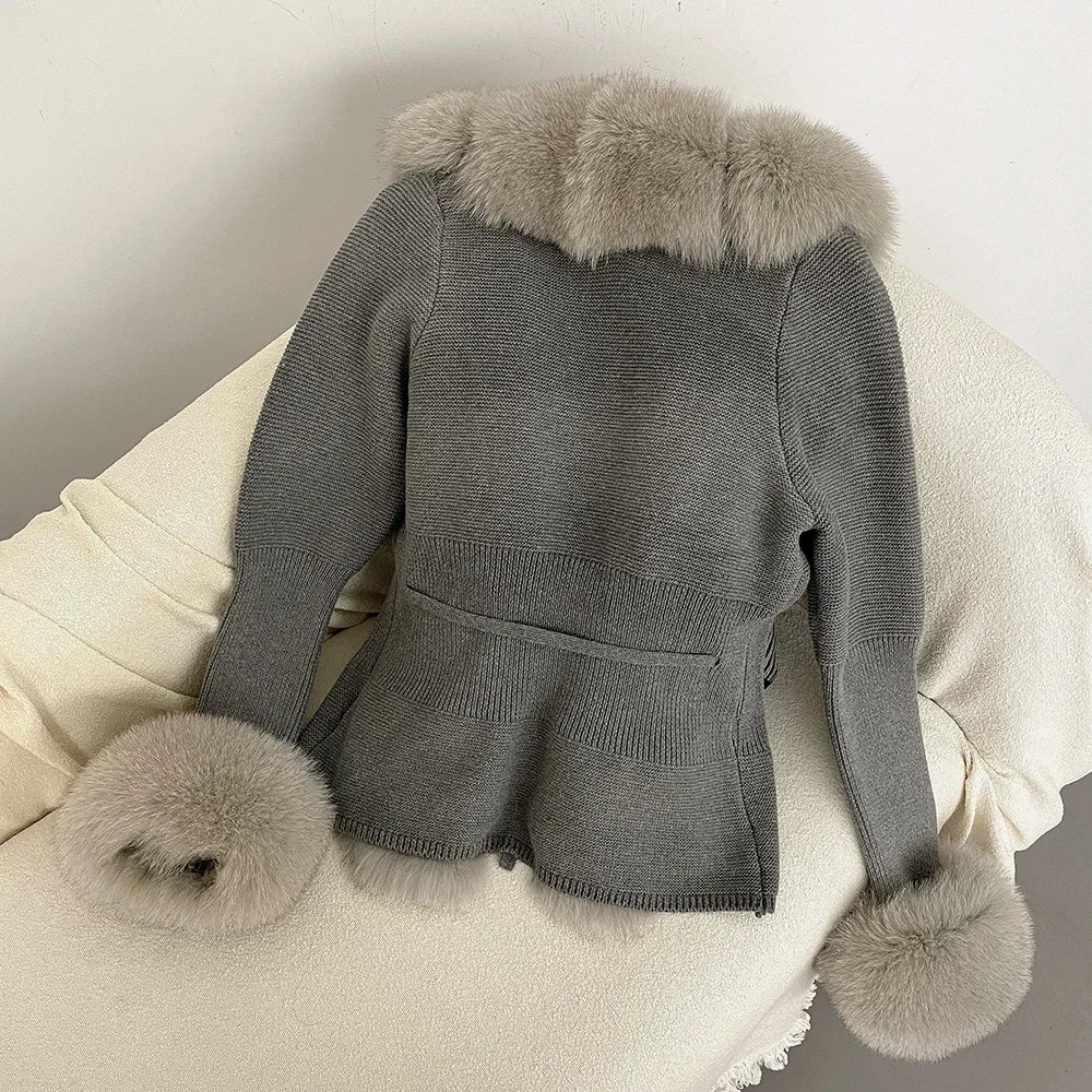 ÉLARA FUR CARDIGAN