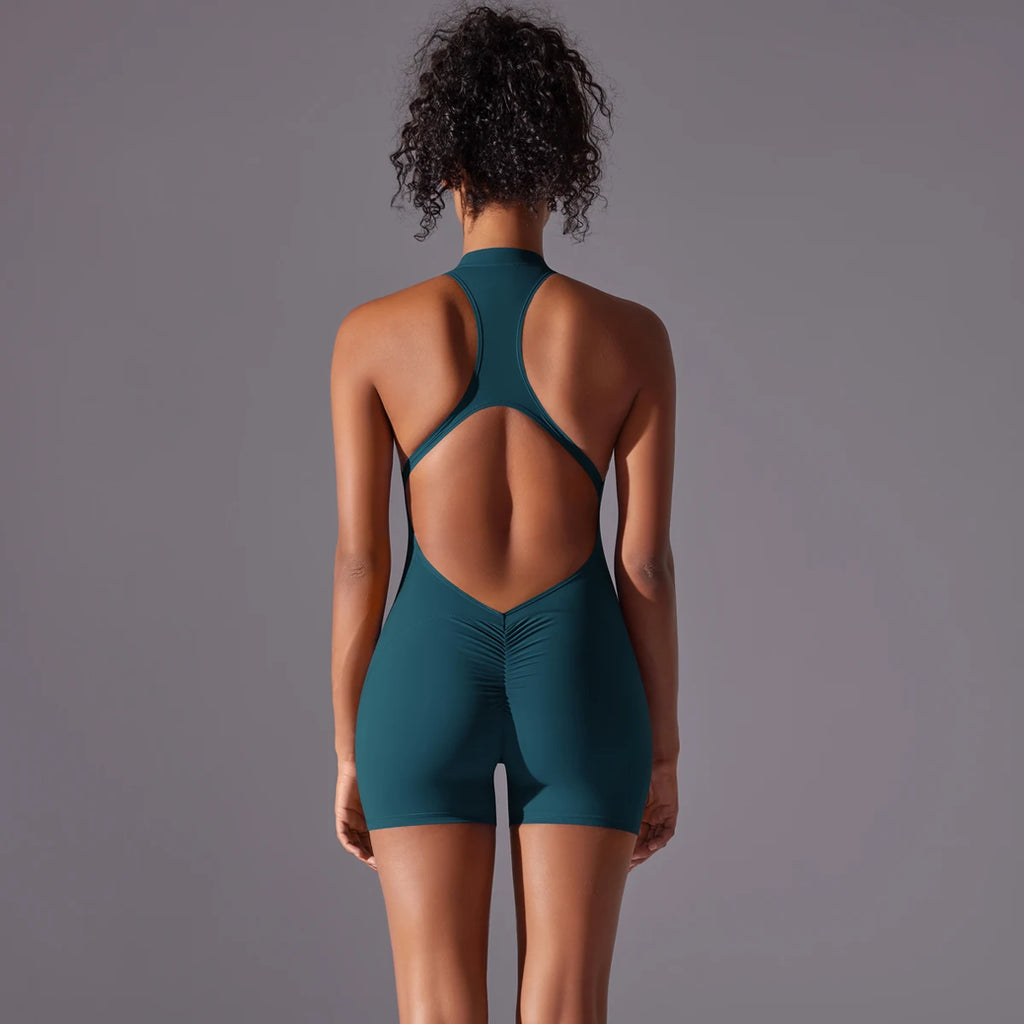 Sculpt Zip Playsuit