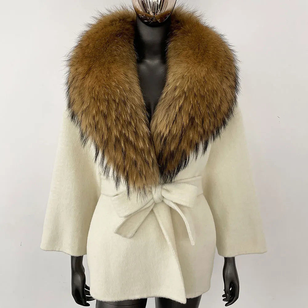 Celeste Fur-Collar Coat