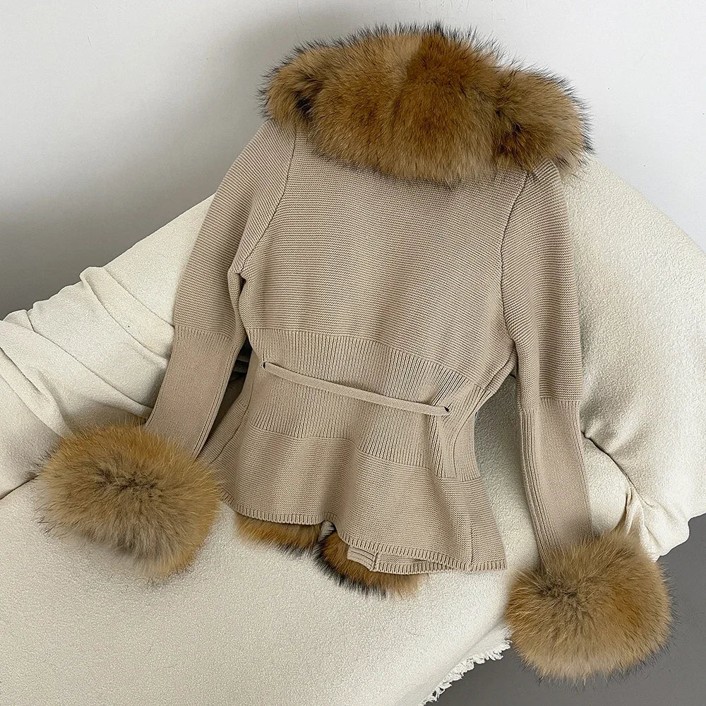 ÉLARA FUR CARDIGAN