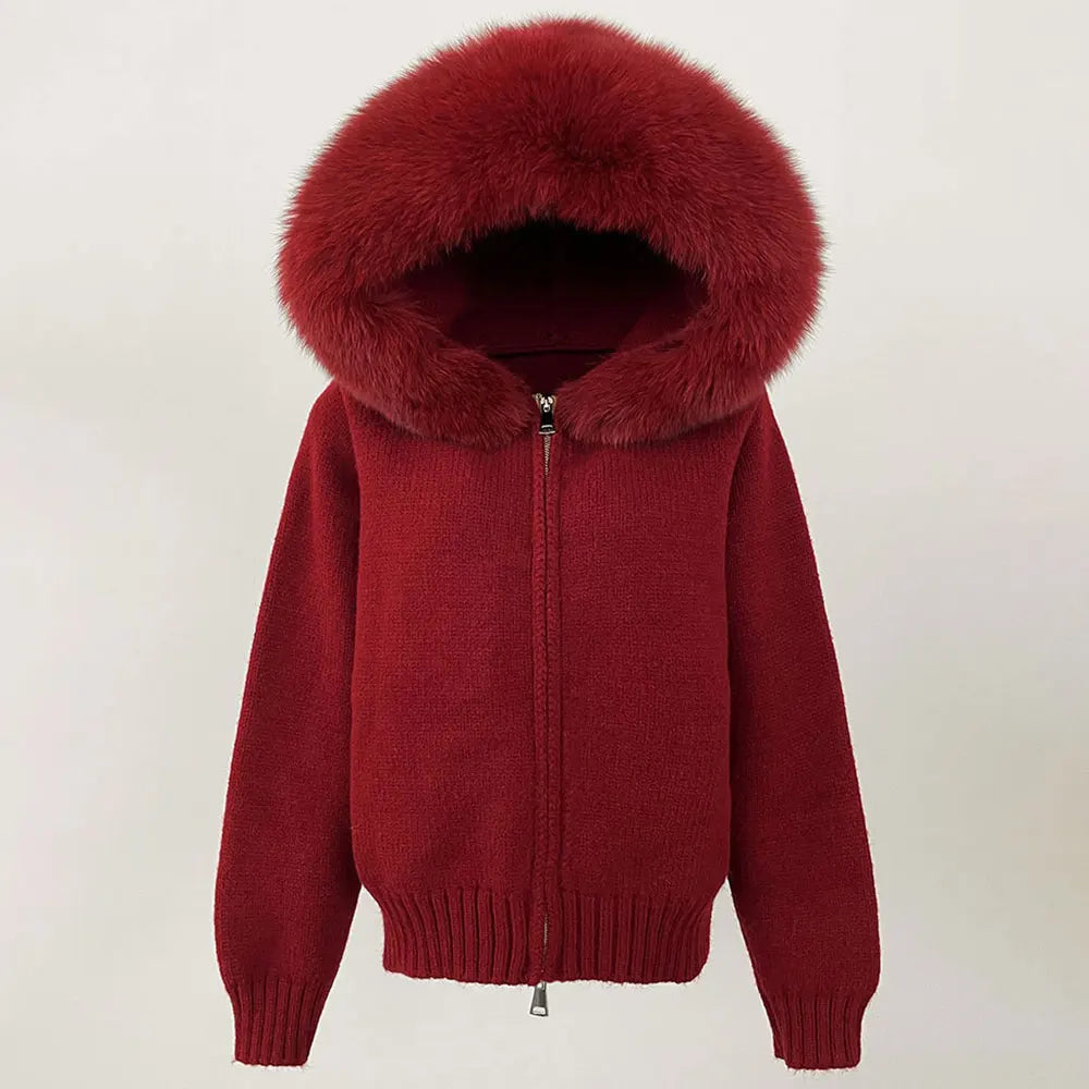 LUXE Fur Cardigan