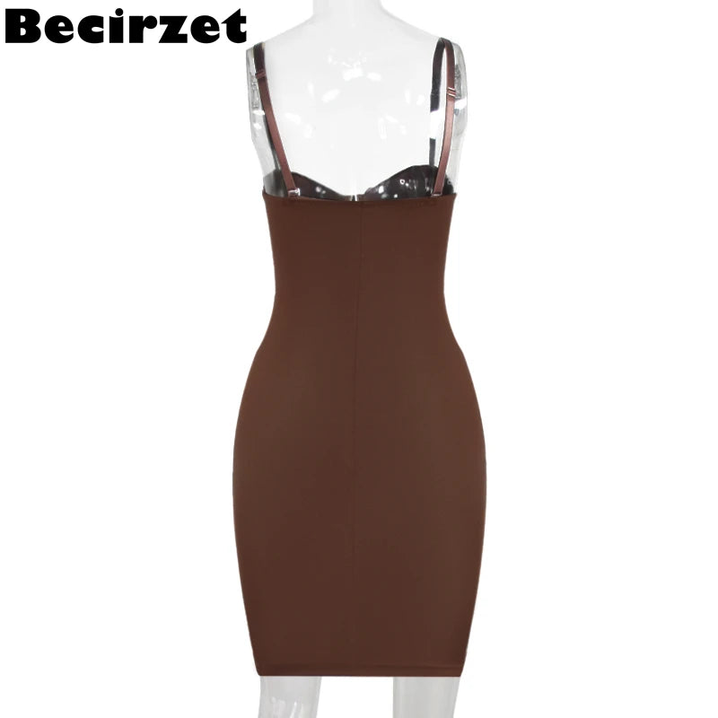 Becirzet Dresses For Woman Slimming Slips Mini Straight Tube Dress Body Shaper Body Underwear Party Sexy Female Clothes