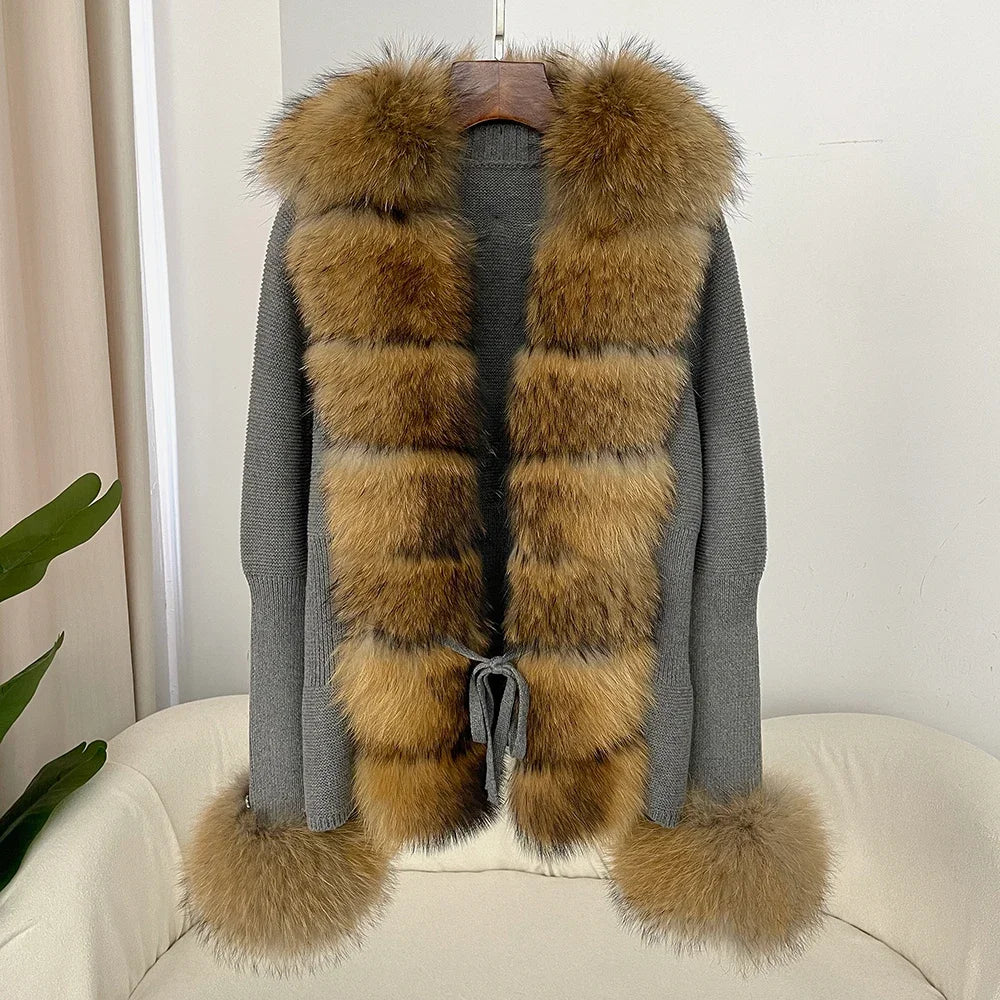 ÉLARA FUR CARDIGAN