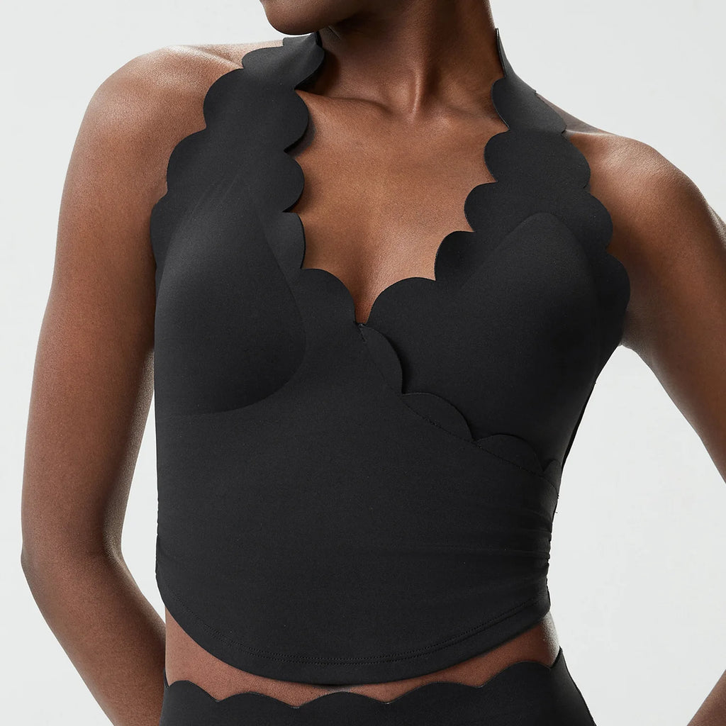 Women Fitness Yoga Bra Solid Color Stretch Soft Gym Crop Top Breathable Quick Dry Workout Vest With Chest Pads Female Sportswear