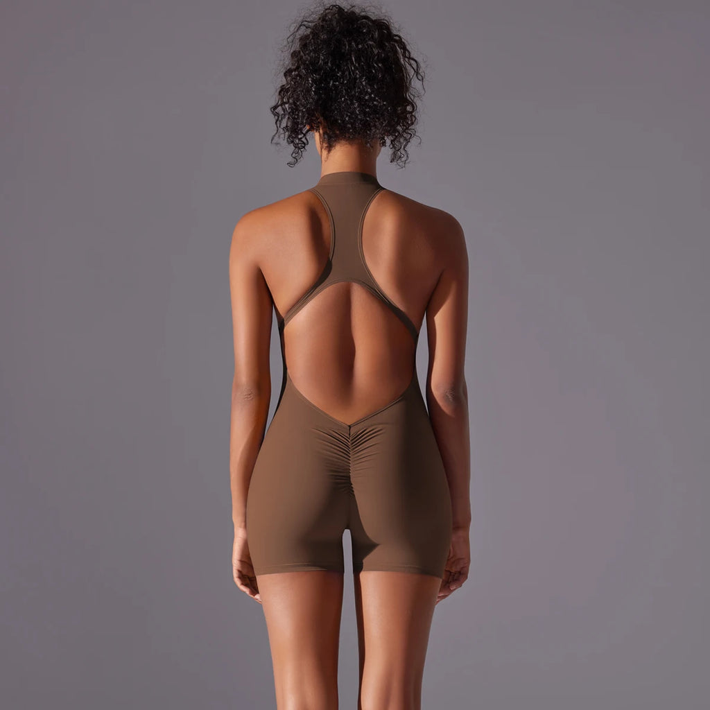 Sculpt Zip Playsuit