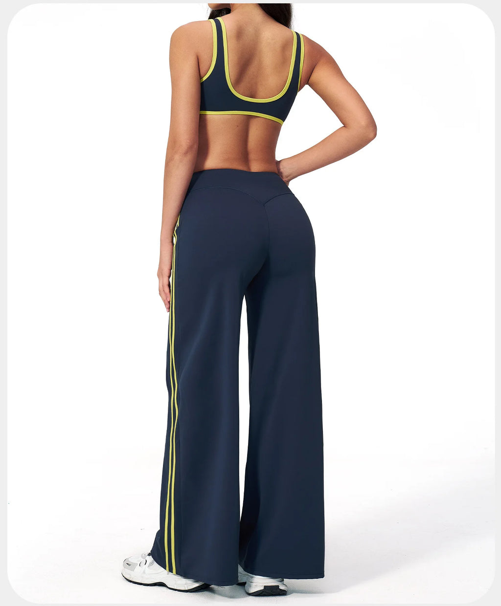2PCS Yoga Suit Gym Fitness Outfits Women's Tracksuits Sports Bra Flared Trousers Suit Workout Clothes Female Yoga Sports Sets