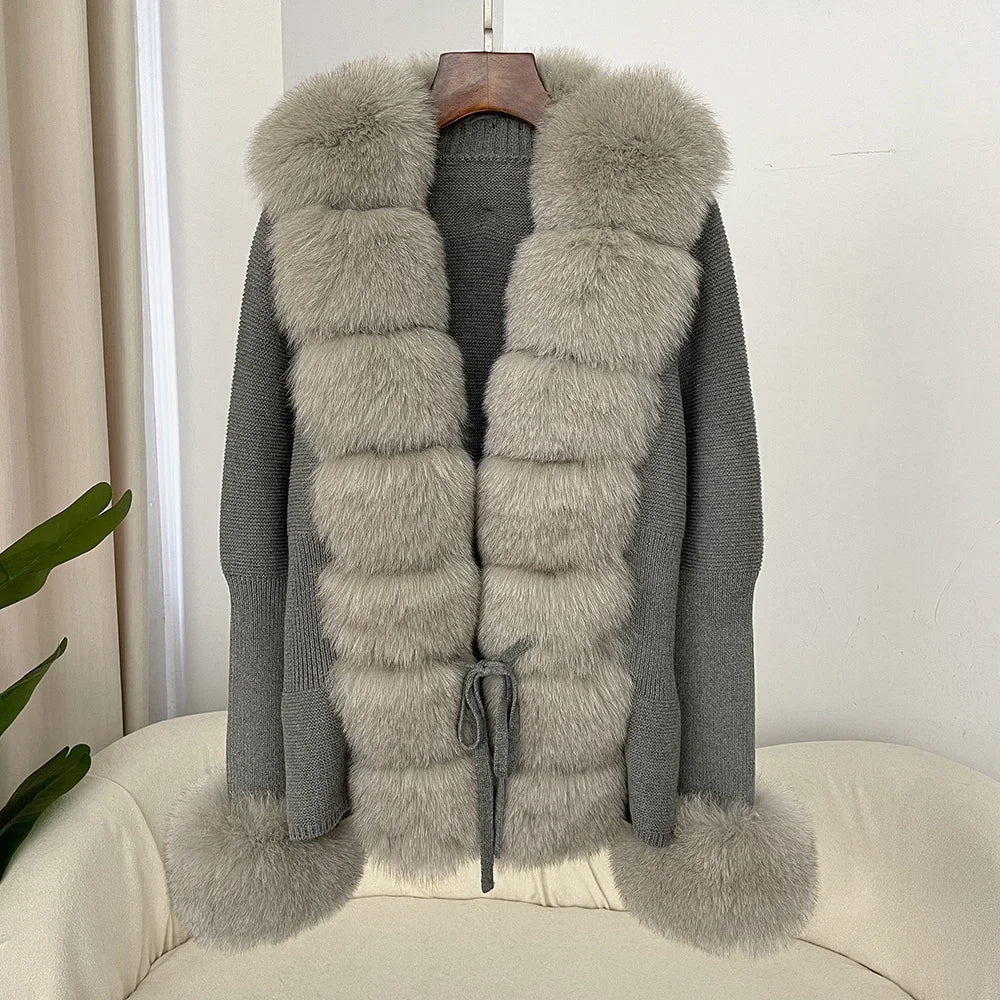 ÉLARA FUR CARDIGAN