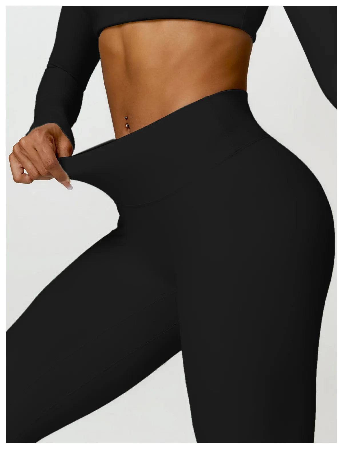 New Summer Long sleeve Shirt Sports Set Women Fitness Yoga Suit Crop Top High Waist Gym Set Women Quick-Dry 2Pcs Yoga Clothes
