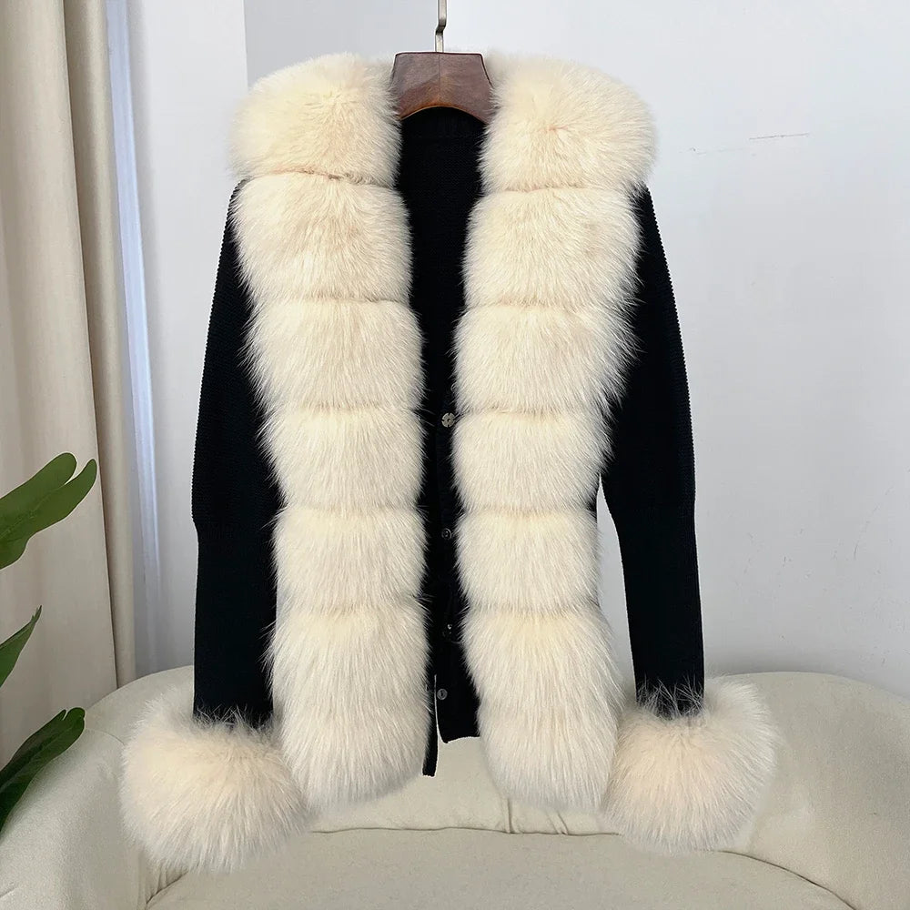 ÉLARA FUR CARDIGAN