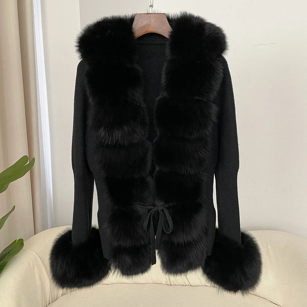 ÉLARA FUR CARDIGAN