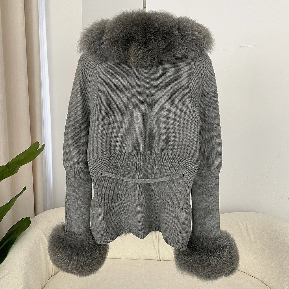 ÉLARA FUR CARDIGAN