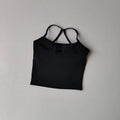 Women's Brushed Back Yoga Tank, Quick Dry Workout Vest with Back Support, Breathable Running Top for Gym & Outdoor