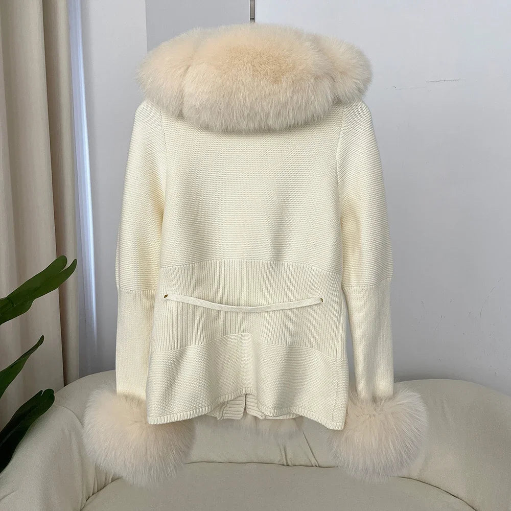 ÉLARA FUR CARDIGAN